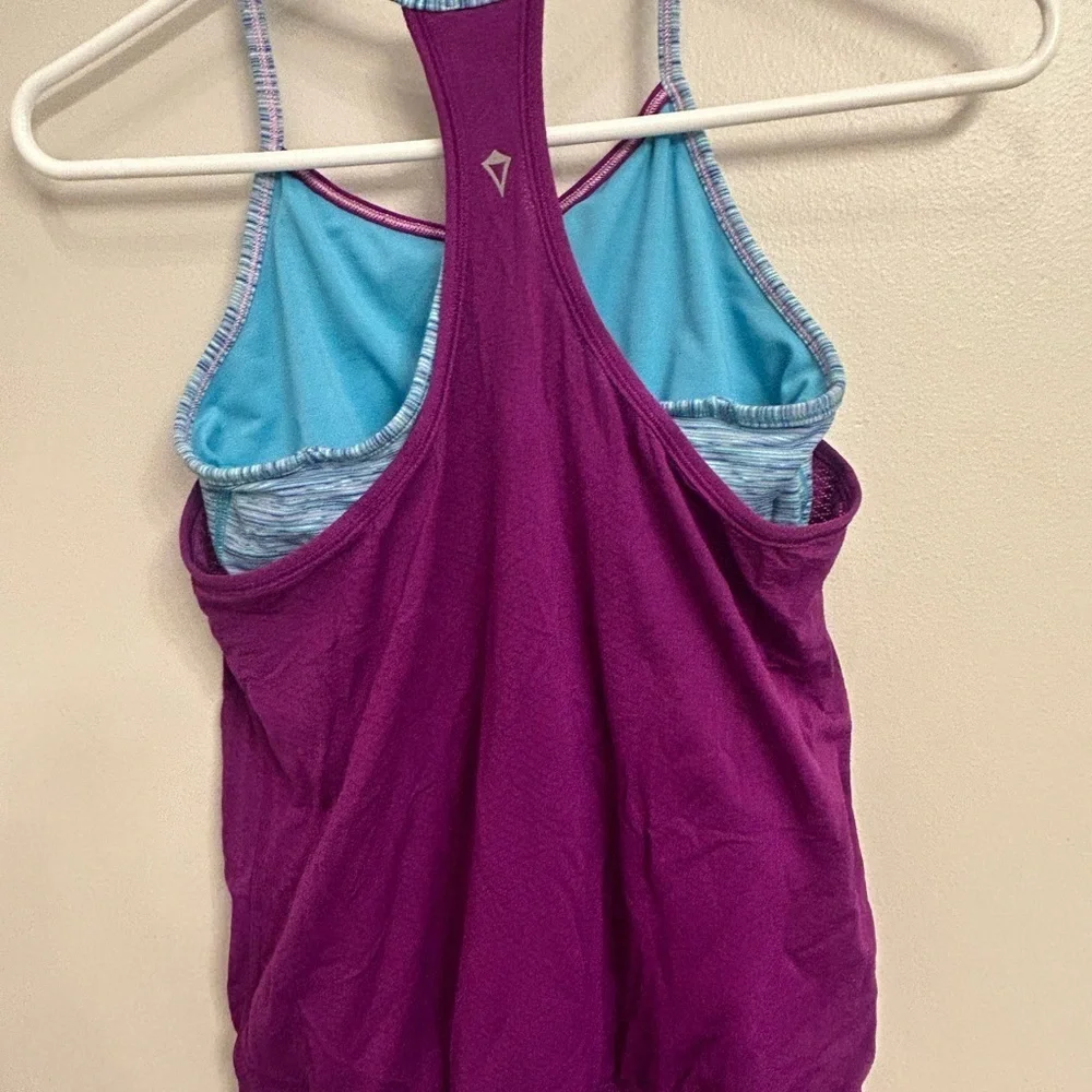 Purple girls size 12 Ivivva by Lululemon double Dutch razor tank